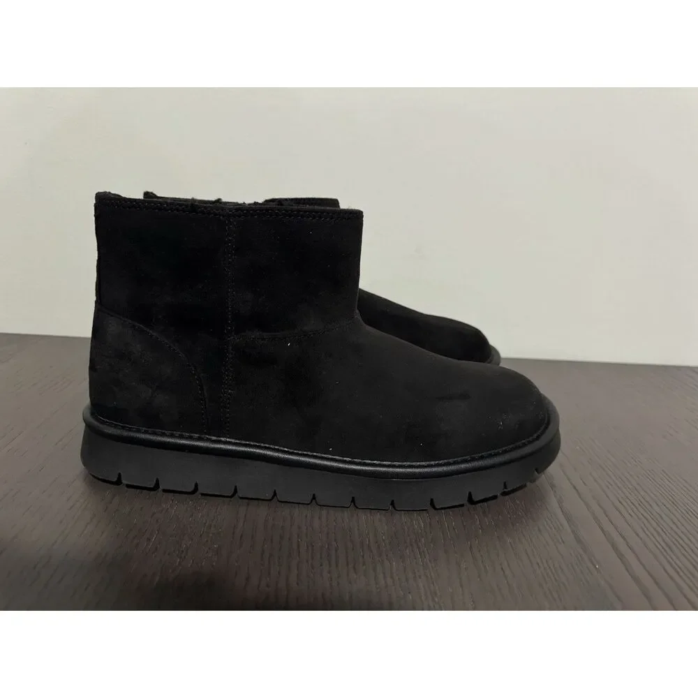 Universal Threads Women's May Boots Size 9 Black Suede Booties New‎ Warm Winter